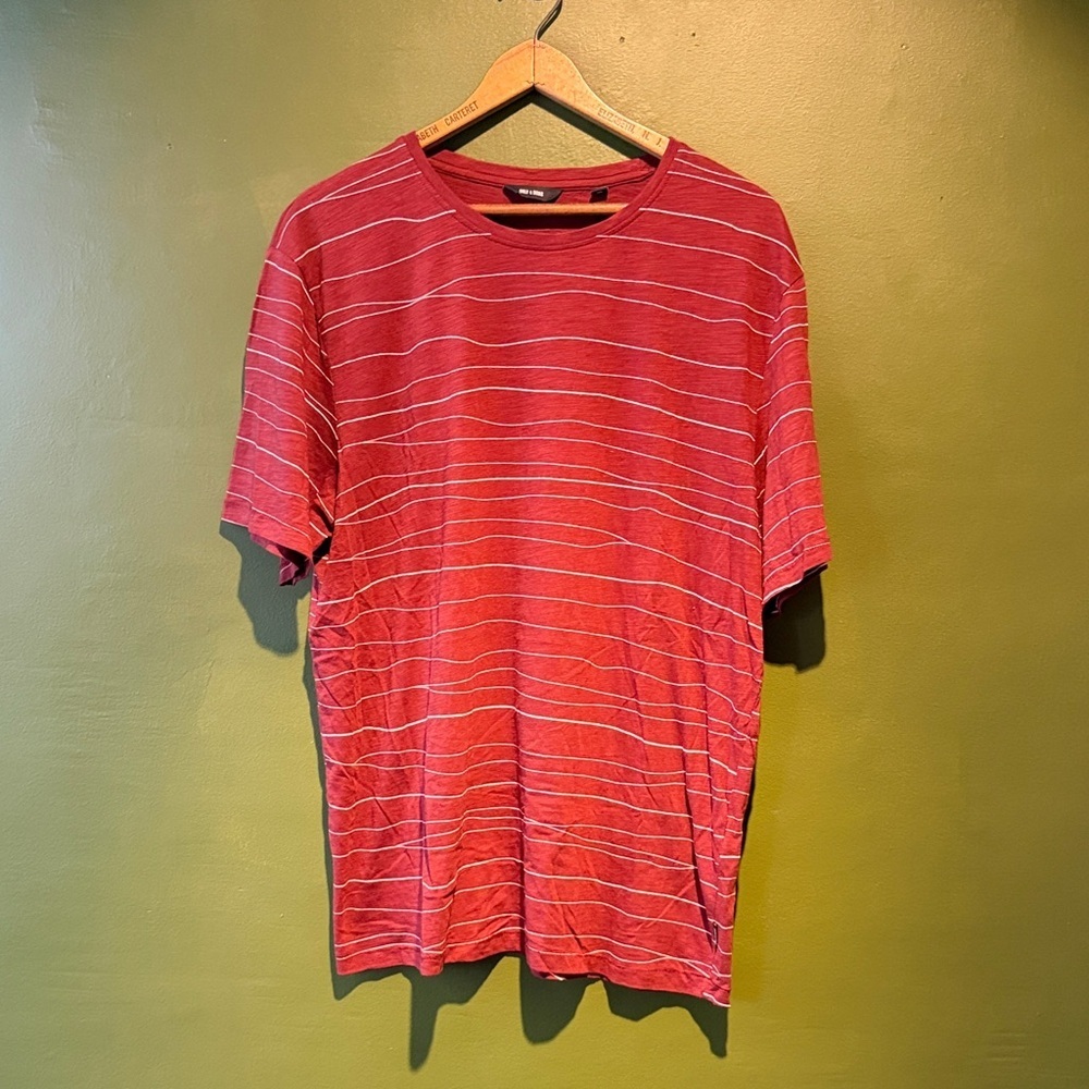 Only & Sons Red Striped Men's Shirt